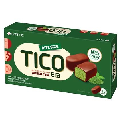 Kem viên socola trà xanh Lotte Tico Green Tea 510ML