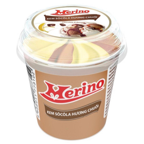 Kem ly socola chuối Merino Cup 150ML
