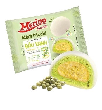 Kem mochi đậu xanh Merino Sweetie 50g