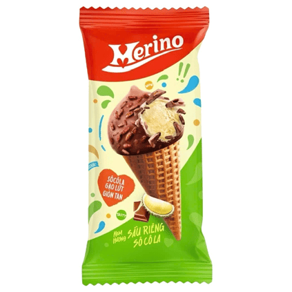 Kem ốc quế Merino sầu riêng 60g