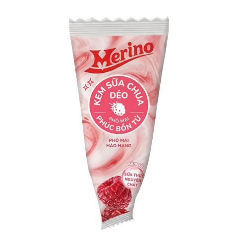 Kem sữa chua dẻo Merino phô mai phúc bồn tử 50g