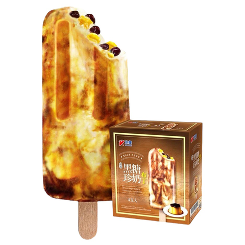 Kem pudding trân châu đường nâu Shaomei Brown Sugar Boba & Pudding IC Bar Đài Loan 75g