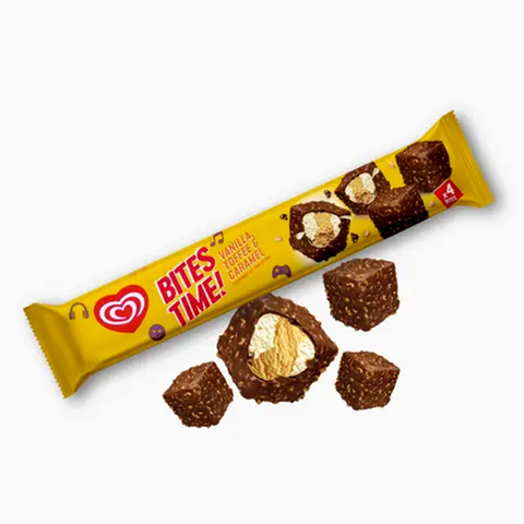 Kem viên vani caramen Wall's Bites Time 64ML