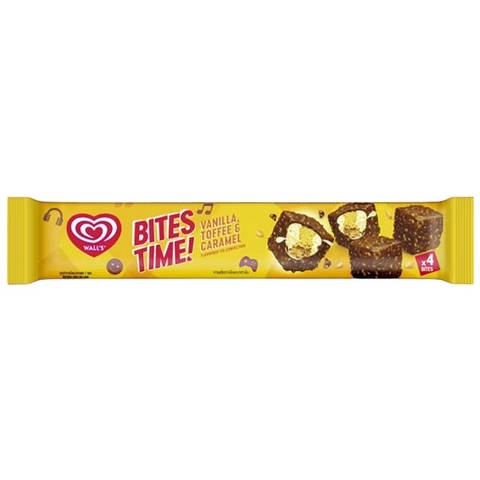 Kem viên vani caramen Wall's Bites Time 64ML