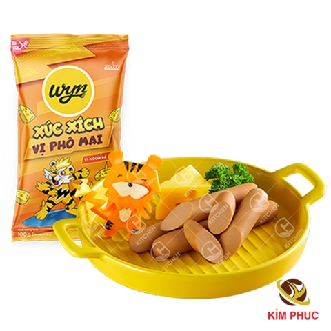 Xúc xích tiệt trùng vị phô mai Wyn 100gr