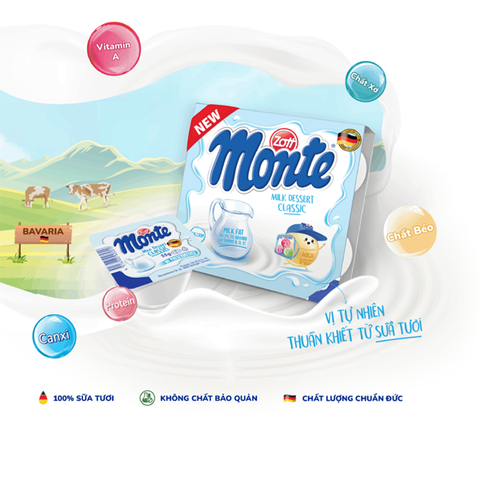 Váng sữa Zott Monte Classic 220g