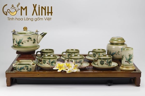 Giá ấm chén Bát Tràng cao cấp - chọn mua mẫu Đẹp-Rẻ-Sang
