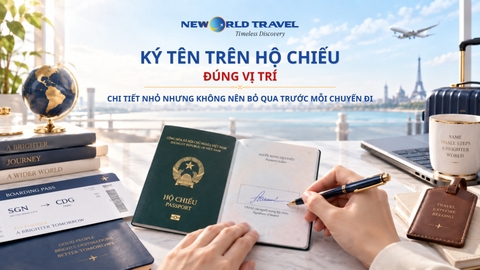 Ký tên trên hộ chiếu đúng vị trí: chi tiết nhỏ nhưng không nên bỏ qua trước mỗi chuyến đi