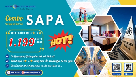 Combo Sapa Khách sạn 4🌟-5🌟 & Xe Limousine/ Giường nằm khứ hồi giá từ 1.199.000đ (Khởi hành hàng ngày)