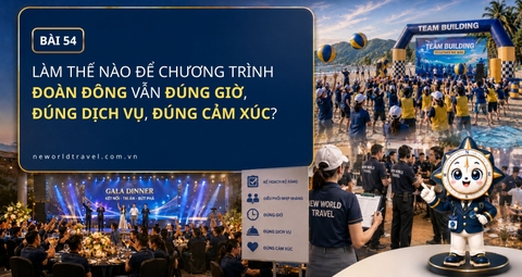 Làm thế nào để chương trình đoàn đông vẫn đúng giờ, đúng dịch vụ, đúng cảm xúc?