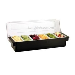 4-6 compartment condiment box. Item code : JW-B4B and JW-B6B