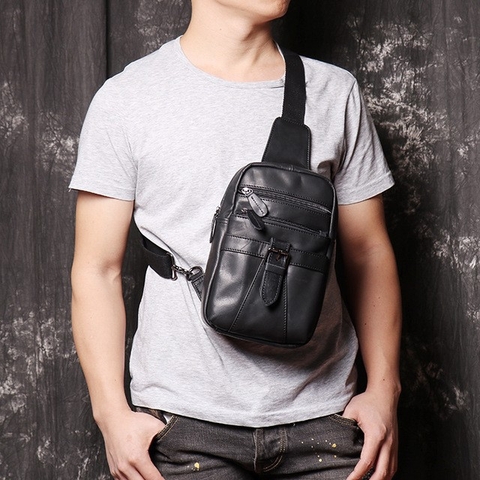 Túi Đeo Ngực Da Bò IP167