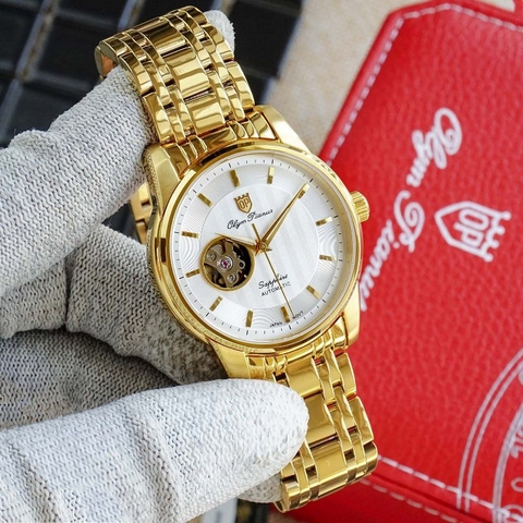 OLYM PIANUS GENTLEMEN OP990-162AMK-T - NAM - KÍNH SAPPHIRE - AUTOMATIC - 40MM