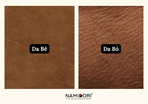 Sự khác biệt giữa da bò và da bê trong sản xuất giày da thủ công