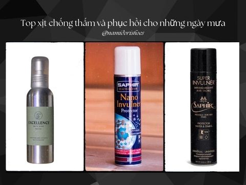 Xịt chống thấm cho giày da và những thương hiệu đình đám