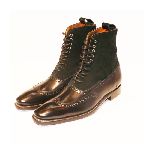 Wingtip Lace Boots Balmoral BL07 Black 401