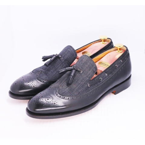 Tassel Loafer Mix Fabric BR06