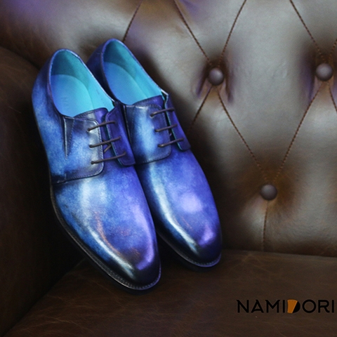 ELASTIC DERBY 3 EYELET PATINA