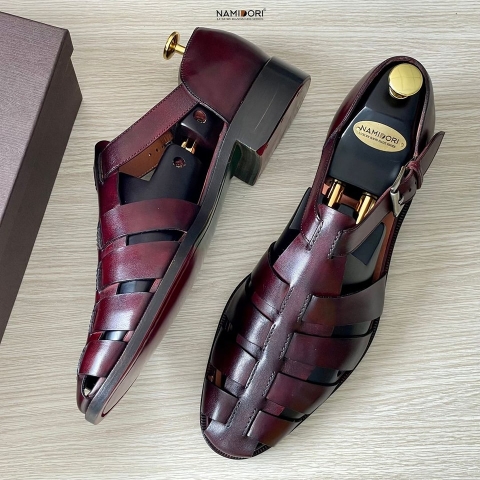 Fisherman Sandal AL06 Burgundy