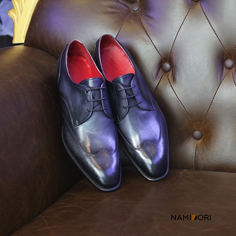 WINGTIP DERBY GREY PATINA