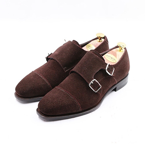 Cap Toe Double Monk Suede SL01