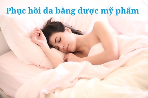 Quy trình sử dụng dược mỹ phẩm phục hồi da và trị mụn