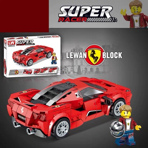 Lắp ráp Lego xe thể thao Racing 358 chi tiết - LY 7802