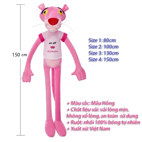 Gấu bông Báo Hồng - 150 cm