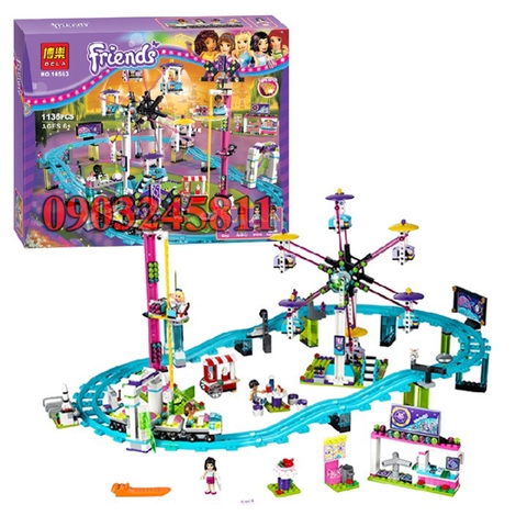 Đồ chơi Lego Friends Công viên giải trí tầu lượn siêu tốc 1136 chi tiết - BELA 10563