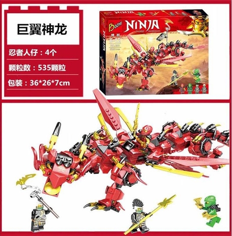 Lắp ráp Ninja Rồng Sấm Sét báo lửa - Boshi 293