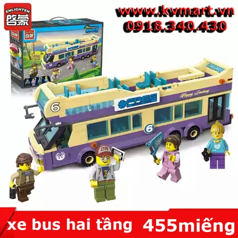 lego xe bus 2 tầng - enlighten 1123