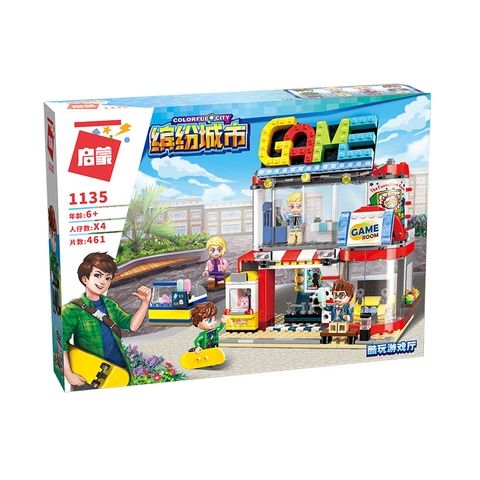 Lắp ráp chủ đề thành phố sắc mầu - Quán game vui nhộn enlighten 1135