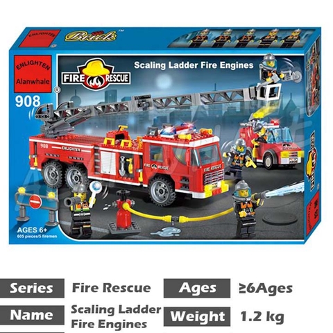Lego xe cứu hỏa - enlighten 908
