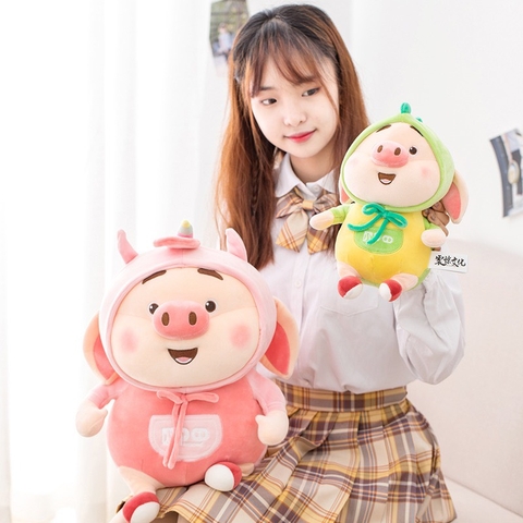 Heo Tiktok Cosplay Kỳ Lân Unicorn nhồi bông