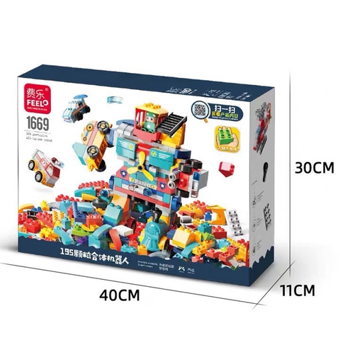 Đồ chơi Lego dulop robot 195 miếng ghép 6 trong 1 - 1669