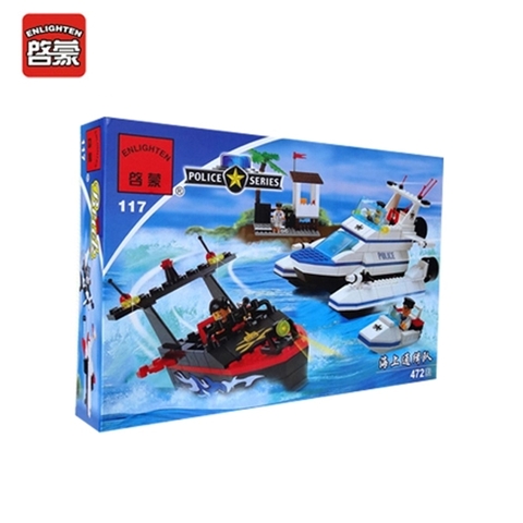 Lego thuyền cảnh sát - enlighten 117
