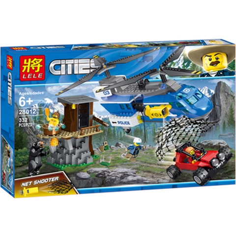 Lắp ráp Lego City biệt đội đuổi bắt trong rừng 332 miếng ghép - LELE 28012