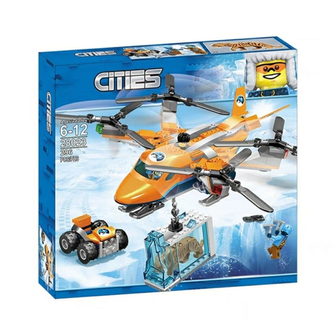 Bộ đồ chơi lắp ráp Lego Cities Máy bay cứu hộ - Lele 28023