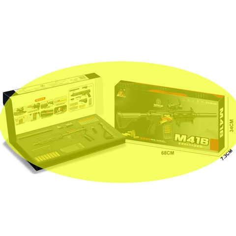 Đồ chơi Nerf Vector M416 phun xốp mút kính - D105E