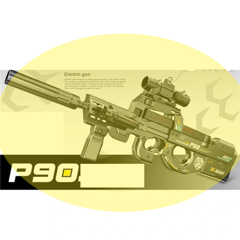 Đồ chơi P90 bắn đạn thạch liên thanh - 988A