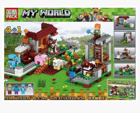 Đồ chơi lắp ráp Lego my world Nông trại 390chi tiết - PRCK 63030