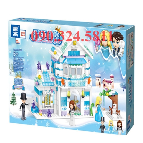 Đồ chơi Lego Ngôi nhà băng của Elsa 351 chi tiết - ZHEGAO QL1140