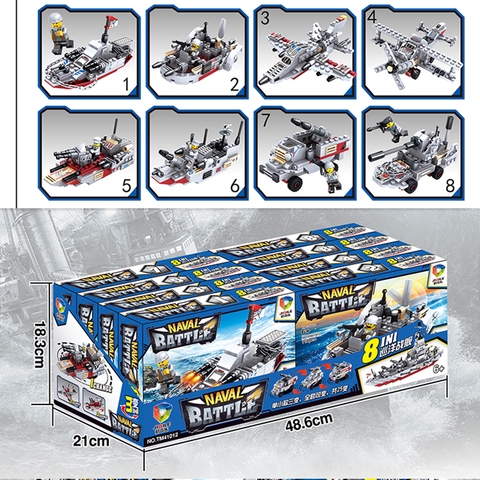 Lắp ráp Lego 8 trong 1 Tàu tuần tra  960 Chi Tiết - TM41012
