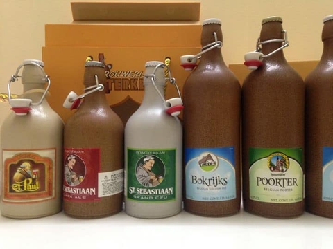 Bia chai bằng sứ của Bỉ bạn đã từng thưởng thức