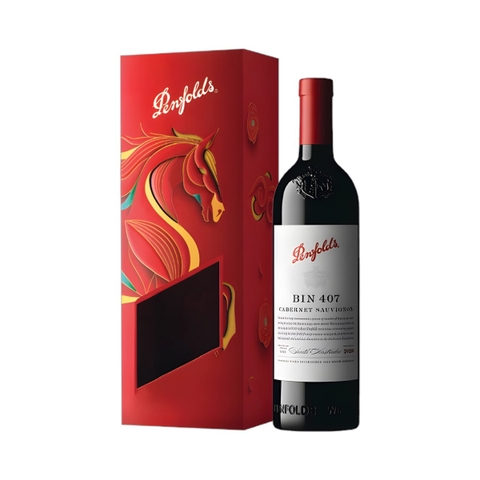 Rượu vang đỏ Úc Penfolds Bin 407 hộp quà Tết 2026 chính hãng