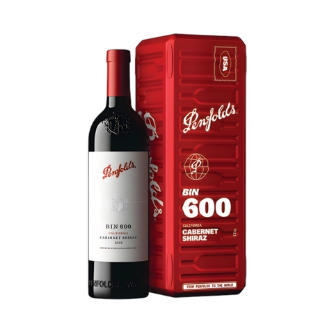 Rượu Vang Đỏ Úc Penfolds Bin 600 Hộp Quà Tết 2026 Hộp Thiếc