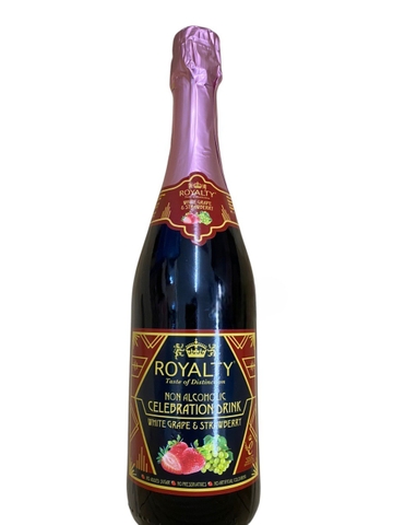 Rượu vang không cồn Royalty White Grape Strawberry Chính Hãng