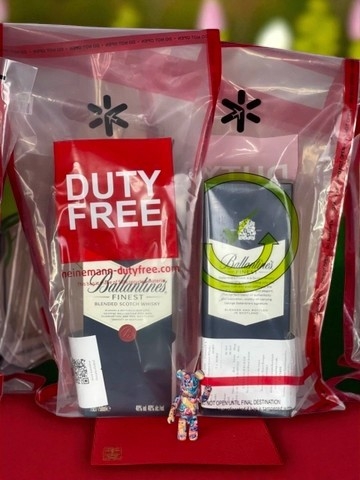 Rượu Ballantine's Finest Xách Tay Seal Bill Duty Free