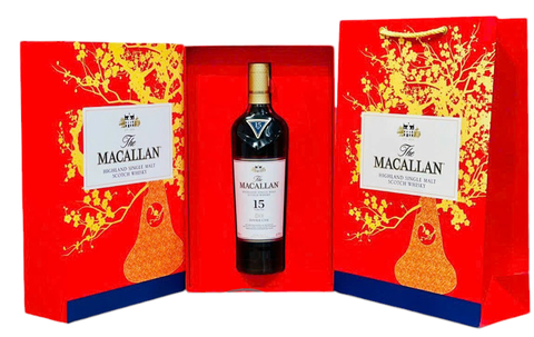 Rượu Macallan 15 Double Cask - Hộp Quà tết 2025