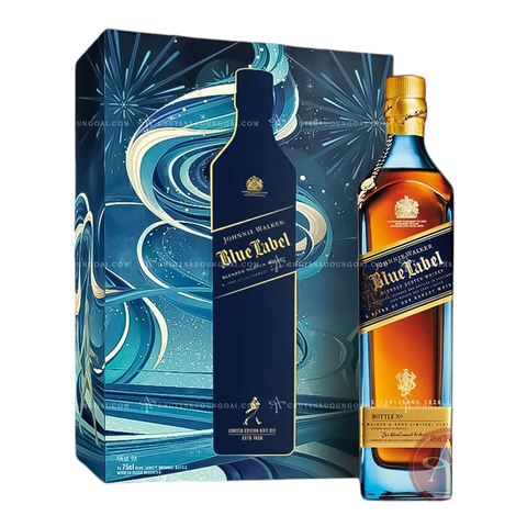 Rượu Johnnie Walker Blue Label hộp quà tết 2025.